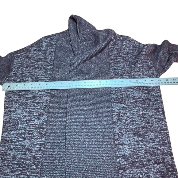 GAP Softspun Heathered Burgundy Open Front Long Sleeve Cardigan Sz S - Picture 6 of 9